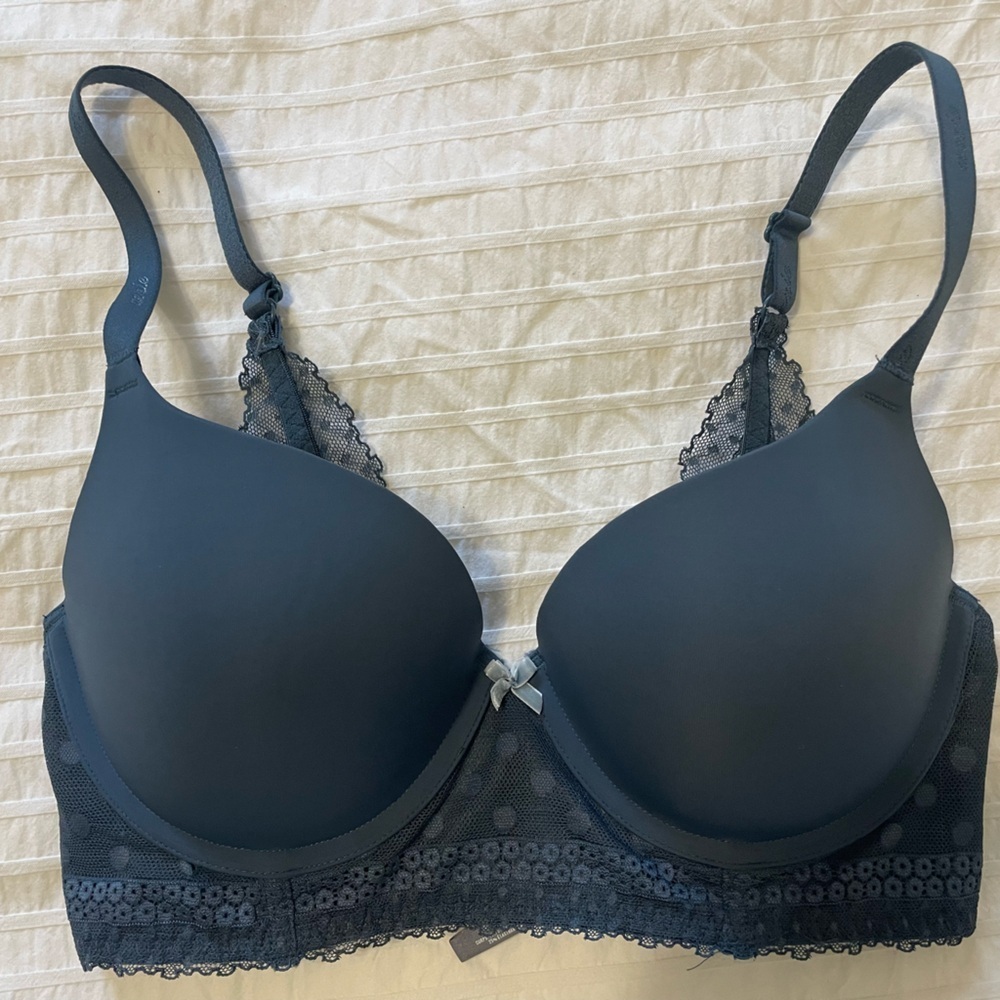 AERIE-Sunnie Bloom Lace Full Coverage Lightly Lined Bra size 34/D